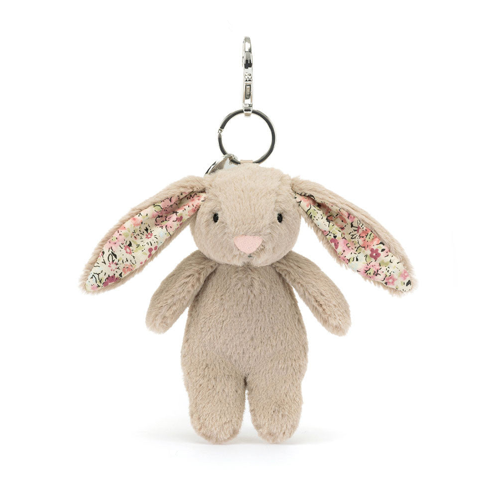Jellycat Blossom Beige Bunny Plush Bag Charm