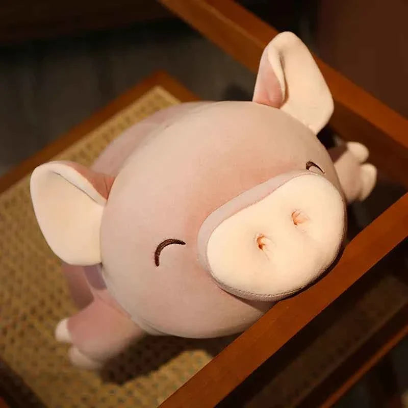 Giant Squishy Pig Plush Toy – Soft Chubby Pig Stuffed Animal Body Pillow
